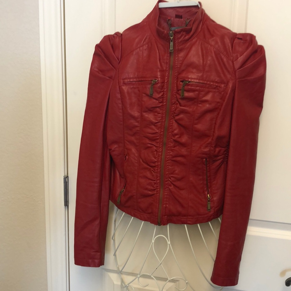 Faux leather jacket